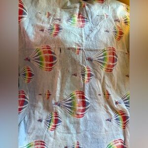 Colorful Hot Air Balloon Print blanket vintage